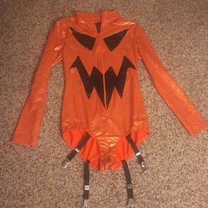 One Piece Jack-O-Lantern with thigh straps